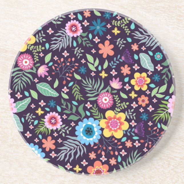 Posavasos Patrón de flor (Frente)