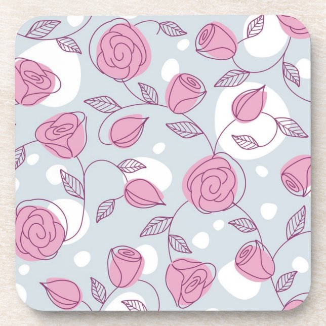 Posavasos Patrón de flor (Frente)