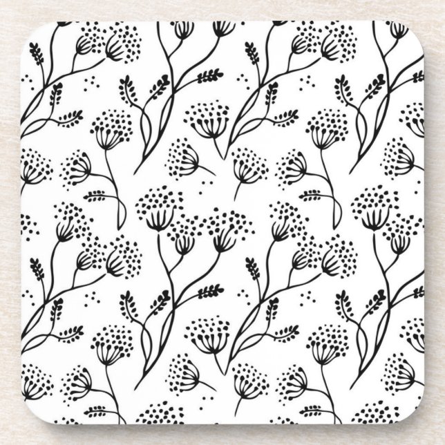 Posavasos Patrón de flor (Frente)