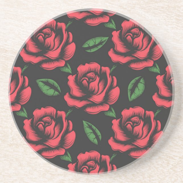 Posavasos Patrón de flor (Frente)