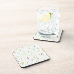 Posavasos Patrón de flor Primavera Plástico duro floral