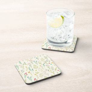 Posavasos Patrón de flor Primavera Plástico duro floral