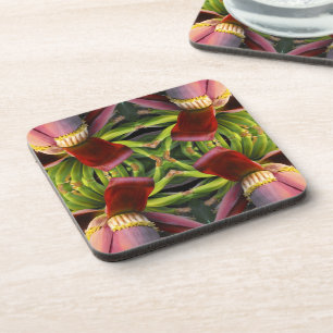 Posavasos Patrón de flores bananeras