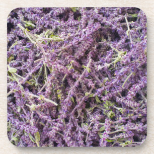 Posavasos Patrón de flores de lavanda
