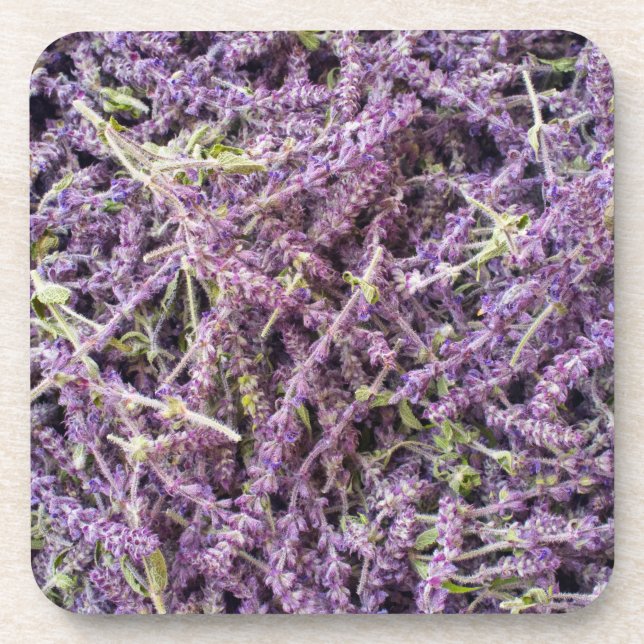 Posavasos Patrón de flores de lavanda (Frente)
