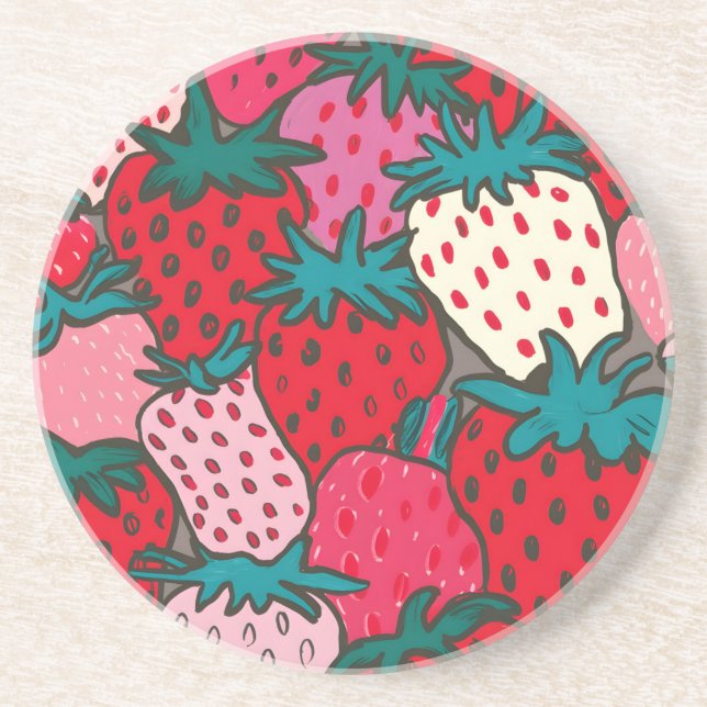 Posavasos Patrón de Fresa (Frente)
