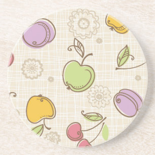 Posavasos Patrón de frutas