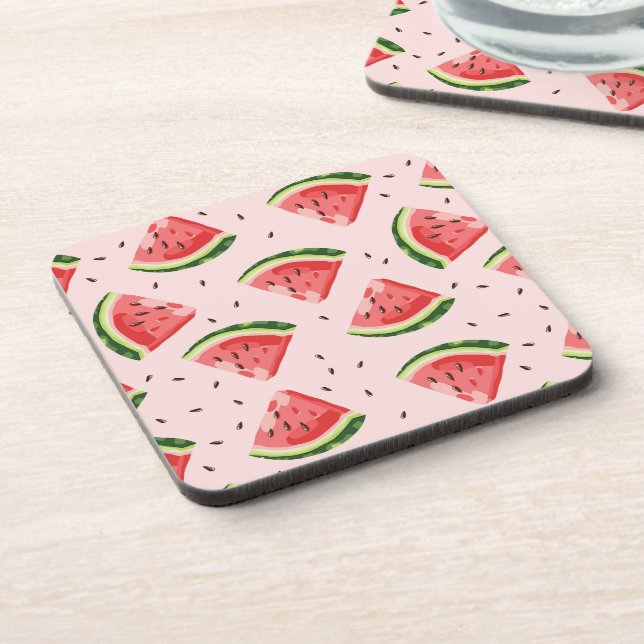 Posavasos Patrón de frutas de la sandía acuática (Lado Izquierdo)