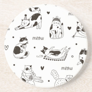 Posavasos Patrón de gato
