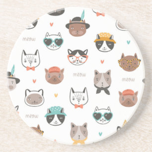 Posavasos Patrón de gato