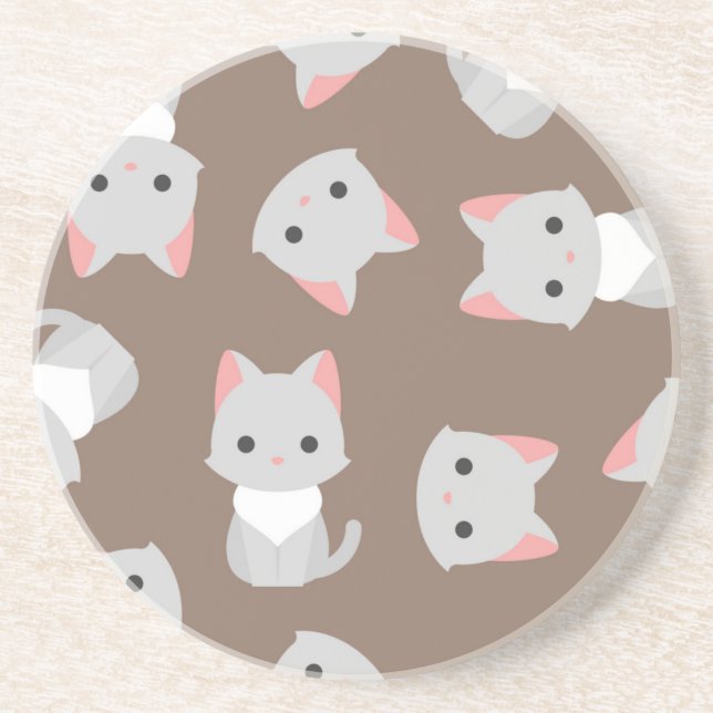 Posavasos Patrón de gato (Frente)