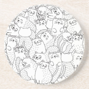 Posavasos Patrón de gato
