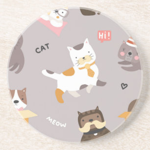 Posavasos Patrón de gato