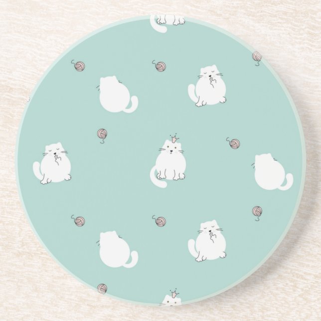 Posavasos Patrón de gato (Frente)