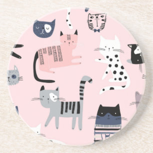 Posavasos Patrón de gato