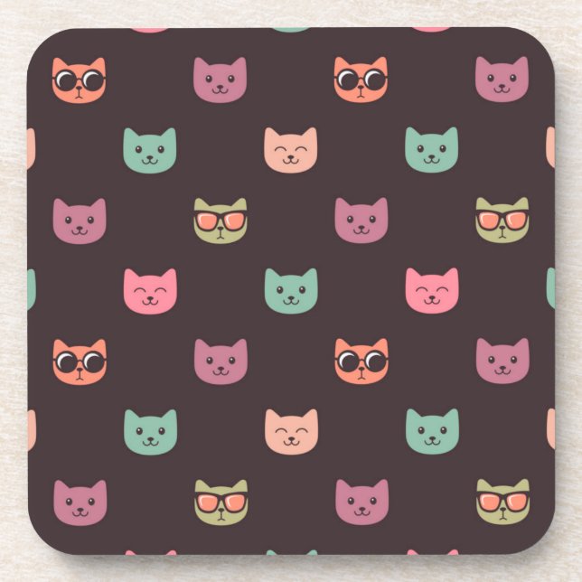 Posavasos Patrón de gato (Frente)