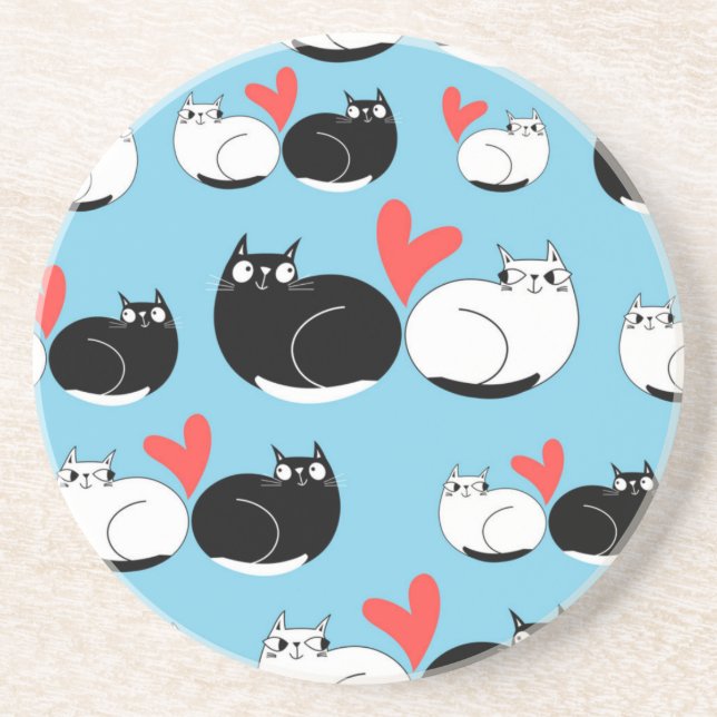 Posavasos Patrón de gato (Frente)