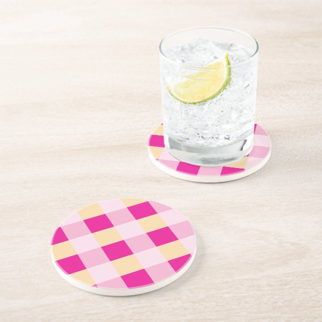 Posavasos Patrón de Gingham (Lado)