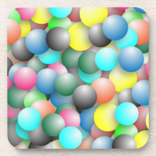 Posavasos Patrón de globos multicolores coloridos-20837