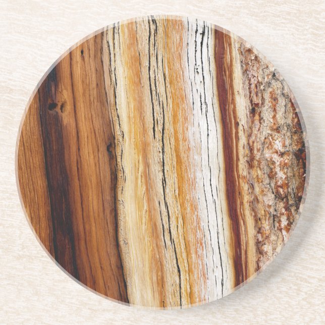 Posavasos Patrón de grano de madera (Frente)