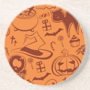 Posavasos Patrón de Halloween