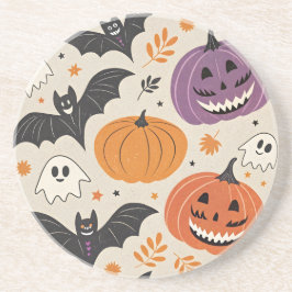 Posavasos Patrón de Halloween y otoño