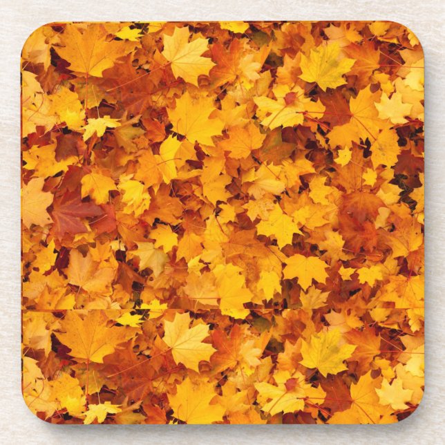 Posavasos Patrón de hoja de arce (Frente)