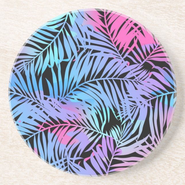 Posavasos Patrón de hojas (Frente)