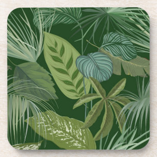 Posavasos Patrón de hojas