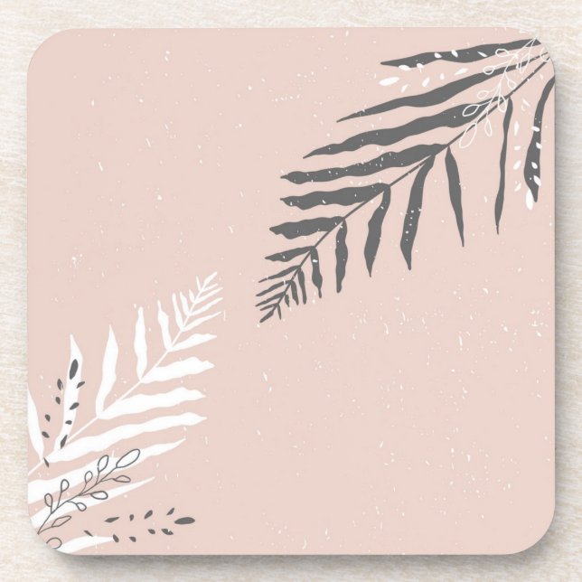 Posavasos Patrón de hojas (Frente)