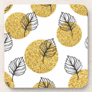 Posavasos Patrón de hojas