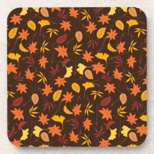 Posavasos Patrón de hojas de arce de Acción de Gracias