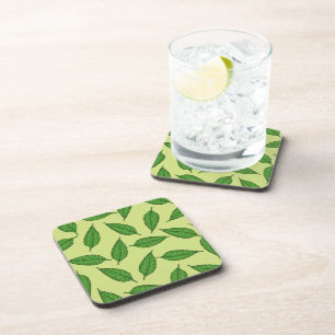 Posavasos Patrón de hojas, patrón de hojas, hojas de primave