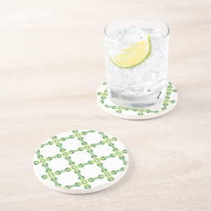 Posavasos Patrón de hojas, patrón de hojas, hojas verdes