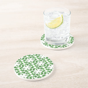 Posavasos Patrón de hojas, patrón de hojas, hojas verdes