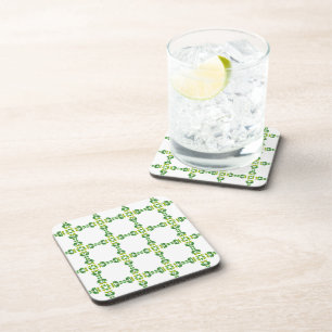 Posavasos Patrón de hojas, patrón de hojas, hojas verdes