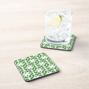 Posavasos Patrón de hojas, patrón de hojas, hojas verdes