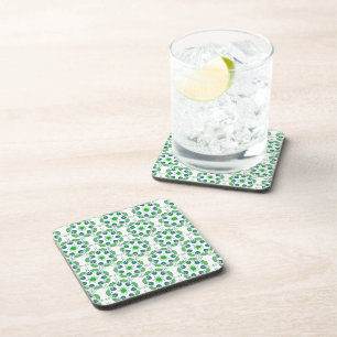 Posavasos Patrón de hojas, Patrón de hojas, Hojas verdes