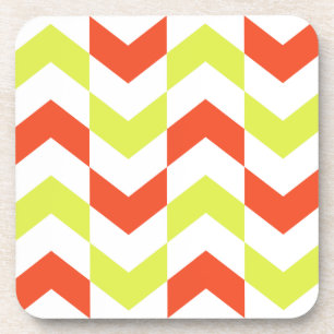 Posavasos Patrón de hueso de arenisca Red & Green Coasters