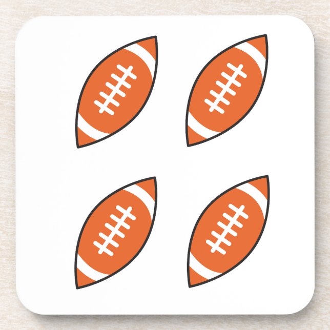 Posavasos Patrón de ilustracion americano lanzar pillo (Frente)