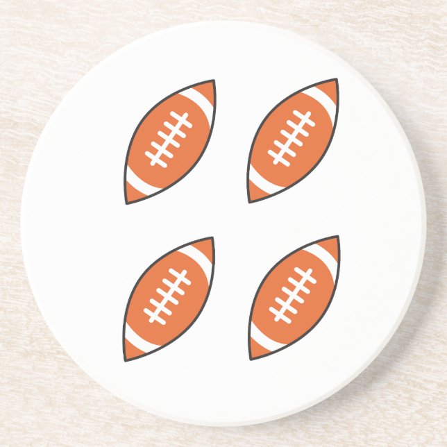 Posavasos Patrón de ilustracion americano lanzar pillo (Frente)