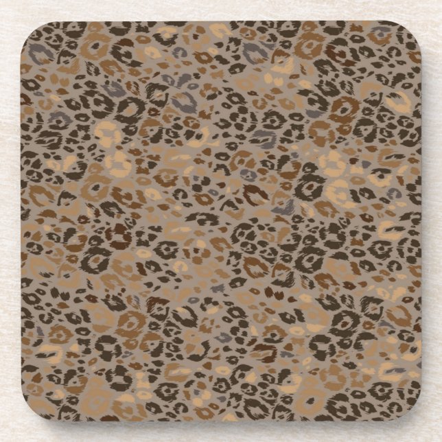 Posavasos Patrón de impresión animal (Frente)