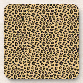Posavasos Patrón de impresión de leopardo
