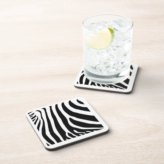 Posavasos Patrón de instintos animales (cebra) (Lado Derecho)