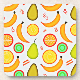 Posavasos Patrón de Kaleidoscopio de Fruto Vibrante