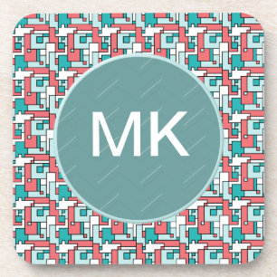 Posavasos Patrón de ladrillo retro