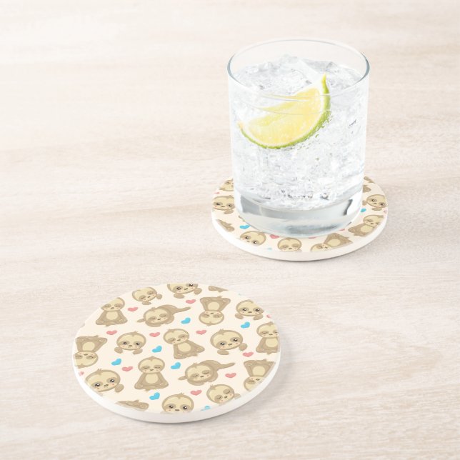 Posavasos Patrón De Lágrimas, Lágrimas Cuestas, Corazones (Lado)