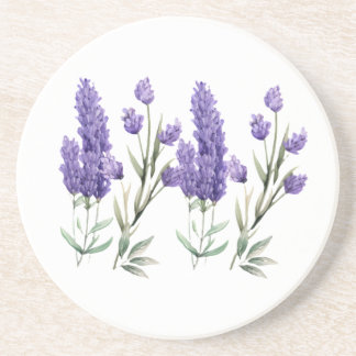 Posavasos Patrón de lavanda francés