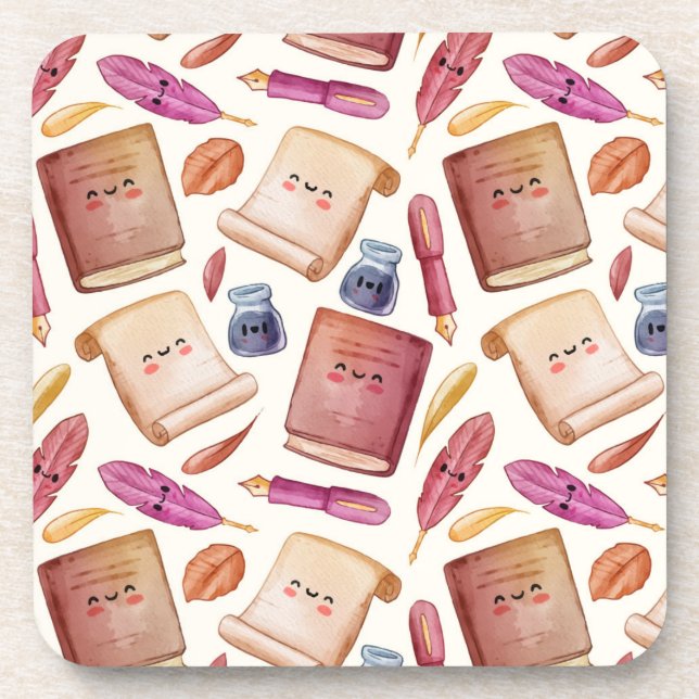 Posavasos Patrón de libro (Frente)