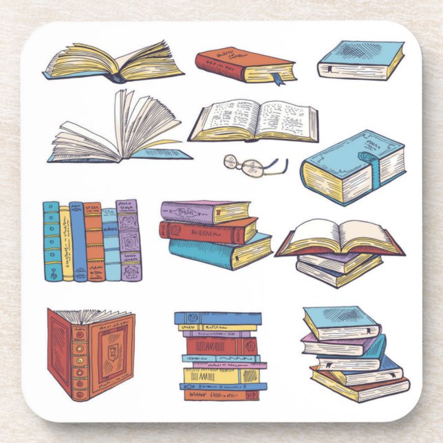 Posavasos Patrón de libro (Frente)